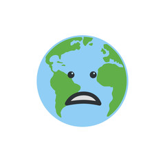 Fototapeta premium Earth globes isolated on white background