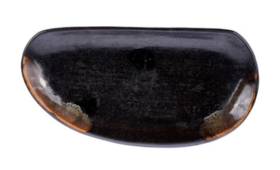 ceramic plate on white background