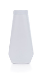 Plastic white Bottle on white background