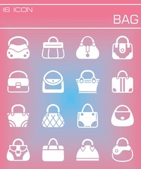 Vector Bag icon set