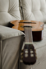 Guitar on the couch