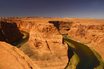 natural touristic attraction Horse Shoe Bend