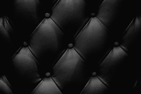 Black leather sofa texture