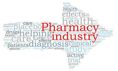 Pharmacy industry word cloud