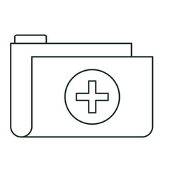 Obraz premium File icon. Medical health care and hospital theme. Isolated design. Vector illustration