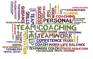 Team Coaching word cloud