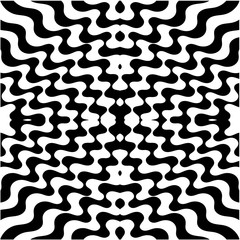 Seamless Pattern. Striped background. Repeating black-white wallpaper. Vintage lines