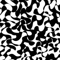 Naklejka premium Black-white Pattern. Striped background. Repeating - wallpaper