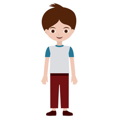 Boy cartoon icon. Kid childhood little people and person theme. Isolated design. Vector illustration