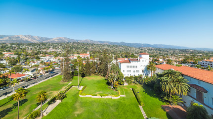 Fototapeta na wymiar Sunken Gardens in Santa Barbara