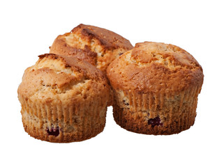 Fruit cakes isolated on white background