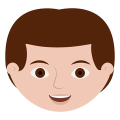 Fototapeta premium Boy cartoon icon. Kid childhood little people and person theme. Isolated design. Vector illustration