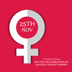 Fototapeta premium International Day for the Elimination of Violence Against Women
