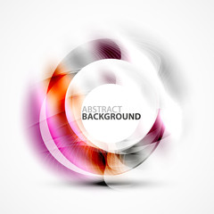 Shiny blurred cicrle template