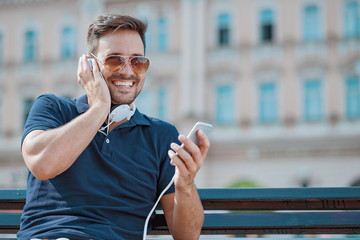 Listening to music