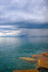 Landscape at Sayram lake, Xinjiang Uyghur autonomous region, China