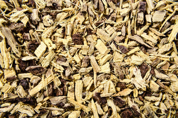 Licorice root as an abstract background