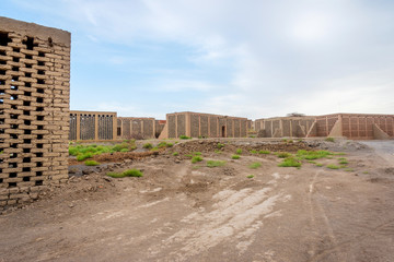 Unique wine fermentation houses and cellars, Turpan, Xinjiang Uyghur Autonomous Region, China