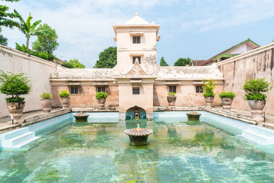 Taman Sari water palace of Yogyakarta on Java island