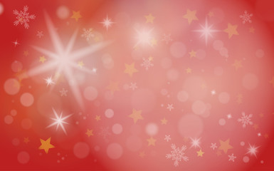 Abstract Christmas background with bright stars.  Illustration