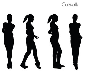 woman in Catwalk pose