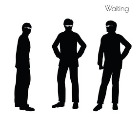 man in Waiting pose