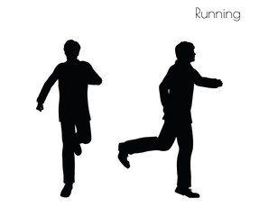 man in Running pose