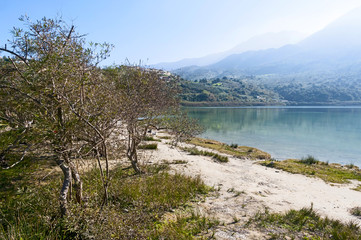kournas lake shore, Crete - Greece