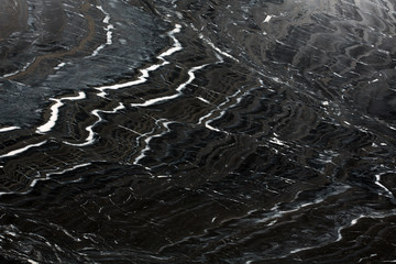 Abstract natural marble black and white.