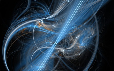 fractal many blue lines