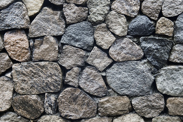 Old grey stone wall background texture