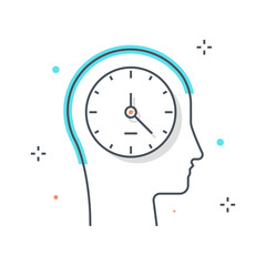 Color line, dead line illustration concept illustration, icon