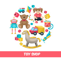 Toy Shop Round Composition