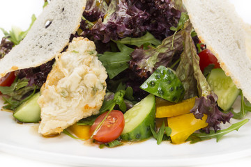Salad with cheese