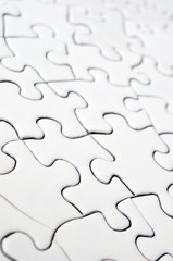 White Puzzle Abstract