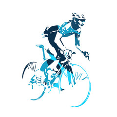 Cyclist vector illustration