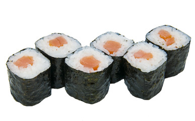 Delicious seafood sushi at a Japanese restaurant