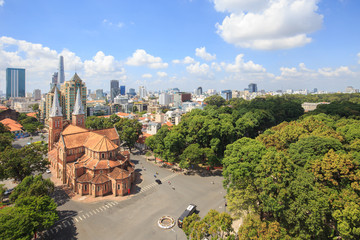 HO CHI MINH CITY, VIETNAM :Notre Dame Cathedral