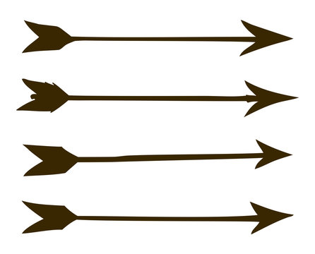 Arrows. Vector drawing