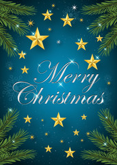 Merry Christmas greeting card