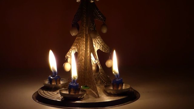 Christmas candle tree chimes