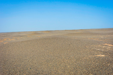 Rock formations in Dunhuang Yardang National Geopark, Gobi Desert, China