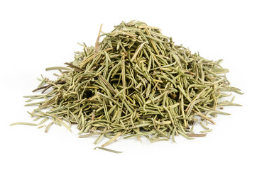 Dried rosemary leaves or needles, isolated