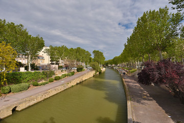 Fototapeta premium Canal de la Robin in Narbonne