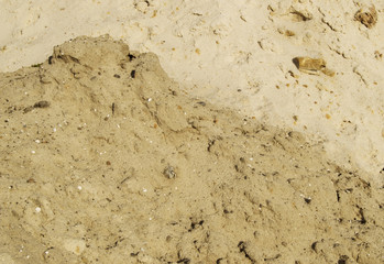 the sand pile construction background