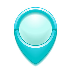 Маркер на карте, векторная иллюстрация на белом фоне