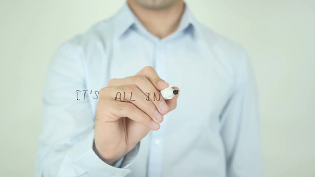 It's All in Your Hand,, Writing On Screen