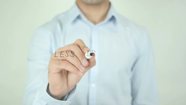 Less is More, Writing On Screen