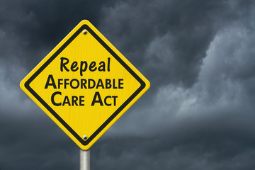 Repealing and replacing the Affordable Care Act healthcare insur - obrazy, fototapety, plakaty