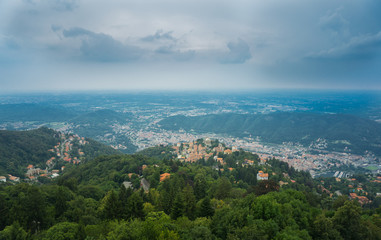 Obraz premium Mountains in Italy near the lake Como in summer